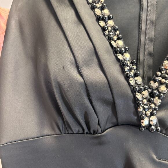 Vintage Cache Womens Beaded Glam Old Money Dress Size 4 Old Hollywood Sexy‎ Rare - Picture 8 of 8